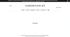 Desktop Screenshot of cosmetics27.com
